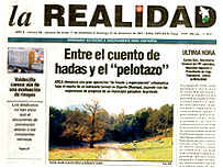 Portada de el &uacute;ltimo n&uacute;mero de LA REALIDAD