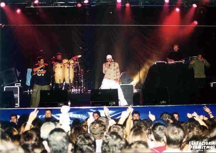Orishas en Concierto. Otoño 2003. Foto: Carlos Dafonte.