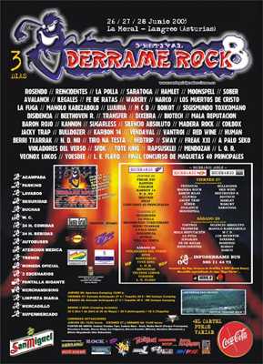 Derrame Rock 8 : 26, 27 y 28 de Junio 2003 en Langreo Derrame Rock ( Derrame Rock 8 : 26, 27 y 28 de Junio 2003 en Langreo )