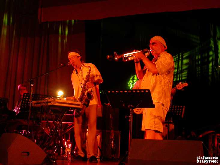Randy Breckers y Bill Evans. Foto: F-Mhop ( Festival de Jazz de Santander 2003 : 11, 12 y 13 de julio. )