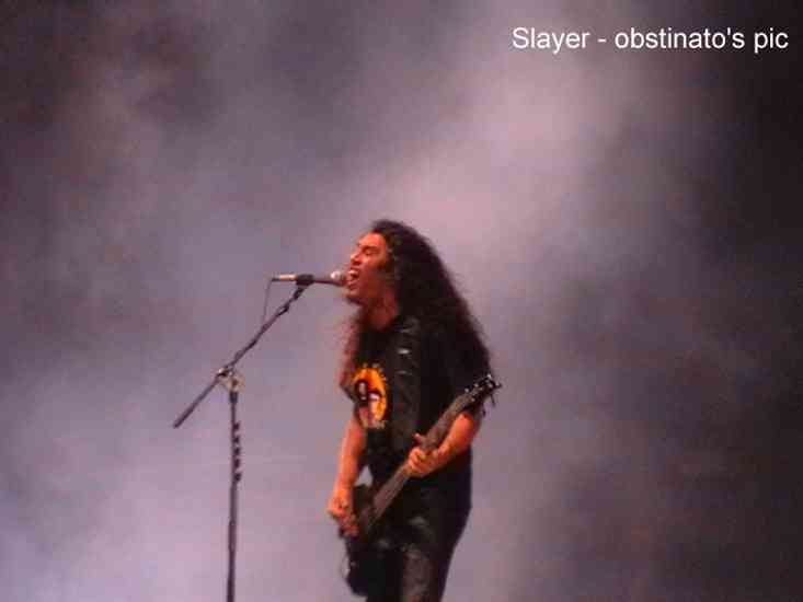 Slayer. Foto: J.F.Fernández de Guevara Ferri ( Festival Metalmanía 2003 : LA FACTORIA DEL RITMO 16 )