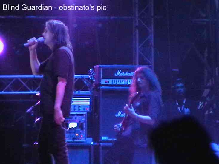Blind Guardian. Foto: J.F.Fernández de Guevara Ferri ( Festival Metalmanía 2003 : LA FACTORIA DEL RITMO 16 )