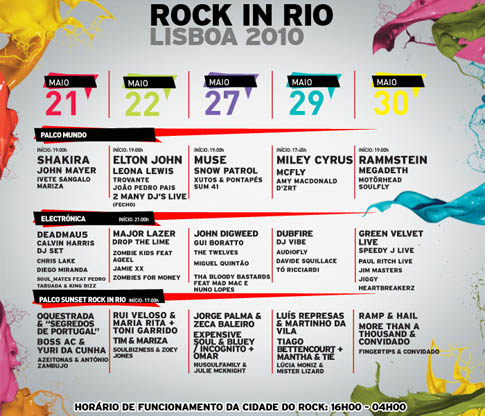 Rock In Rio Lisboa 2010: Dos últimos nombres. Cartel Cerrado.