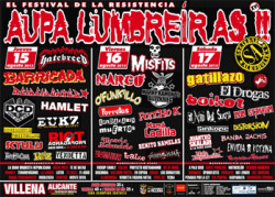 Festival Aupa Lumbreiras 2013: Villena (Alicante). 15,16 y 17 de agosto