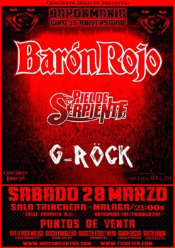 Barón Rojo: Gira 35 aniversario