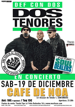 Def Con Dos: Concierto en Santander, 19 de diciembre 2015