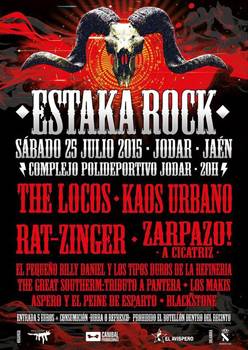 Estaka Rock 2015: Festival en Jodar (Jaen), 25 de julio