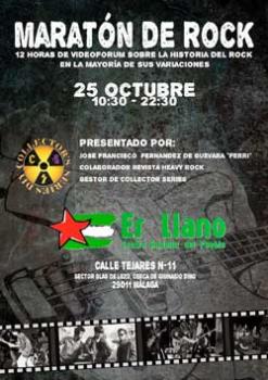 Videoforum: ¡Maratón 12 horas de rock! Sábado 25 octubre 2014 Er Llano, Málaga