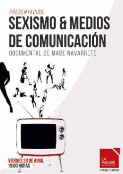 Mabe Navarrete: Próximas fechas de presentación de “Sexismo & Medios de Comunicación”