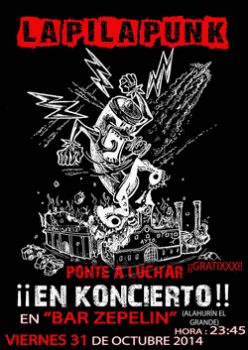 La Pila Punk: Conciertos en octubre y noviembre 2014