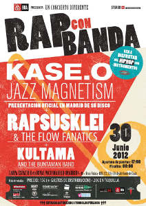 Rap con Banda: Un festival que une a Kase O, Kultama y Rapsusklei apoyados por bandas de músicos