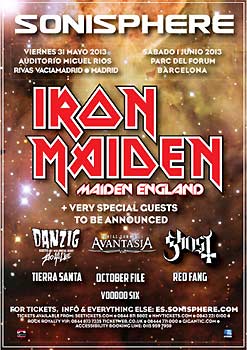 Sonisphere Spain 2013: Madrid y Barcelona, 31 de mayo y 1 de junio