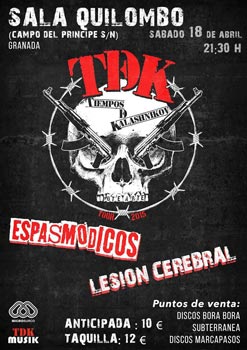 TDeK: Gira 30 aniversario 2015, “Tiempos de Kalashnikov”