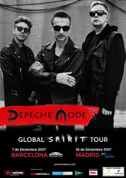 Depeche Mode: Global Spirit Tour, 7 de diciembre en Barcelona y 16 en Madrid