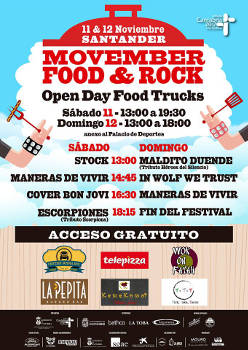 Festival Movember Food & Rock: 10 y 11 de noviembre, Santander