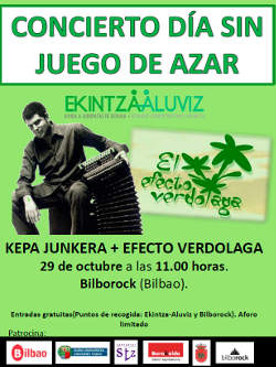 Kepa Junkera: Concierto en Bilbao, 29 de octubre