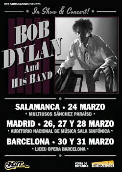 Bob Dylan: 6 actuaciones en España en marzo