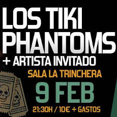 Los Tiki Phantoms: Concierto en Málaga, 9 de febrero 2018