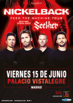 Nickelback: Concierto en Madrid, 15 junio 2018