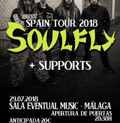 Chaos Before Gea, Soulfly, Verdugo : Concierto el 29 julio de 2018 en Málaga