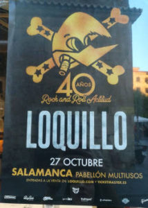 Loquillo : Su Gira “40 años de Rock and Roll Actitud” recabará en Salamanca el 27 de octubre