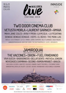 Mallorca Live Festival 2019 : 10 y 11 de mayo, en Calvià (Mallorca)