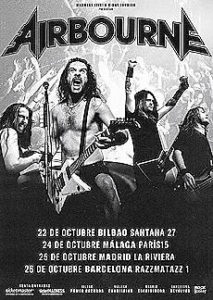 Airbourne : Gira otoñal en España