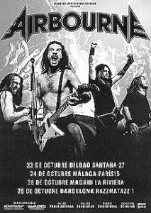 Airbourne : Gira otoñal en España