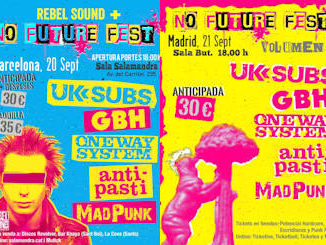 No Future Fest : 20 de septiembre en Barcelona y 21 de septiembre en Madrid