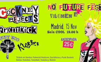 No Future Fest : Volumen 3, 15 de noviembre 2019, en Madrid