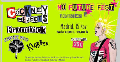 No Future Fest: Volumen 3, 15 de noviembre 2019, en Madrid