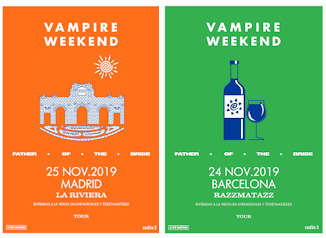 Vampire Weekend : 24 y 25 de noviembre 2019, en Barcelona y Madrid