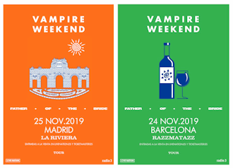 Vampire Weekend: 24 y 25 de noviembre 2019, en Barcelona y Madrid