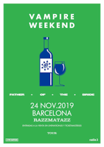 Vampire Weekend : 24 y 25 de noviembre 2019, en Barcelona y Madrid