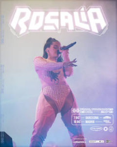 Rosalía : 7 y 10 de diciembre 2019, conciertos en Barcelona y Madrid