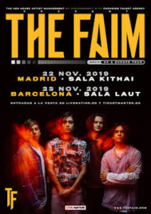 The Faim : Vuelven a Madrid y Barcelona para preentar su debut &#8220;State of Mind&#8221;