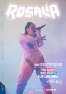 Rosalía : Soldout y nueva fecha en Barcelona, el 8 de diciembre 2019