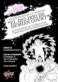 Silvia Resorte: Presentación del libro “El delirio de Demian Court”, 28 de septiembre 2019, en Barcelona