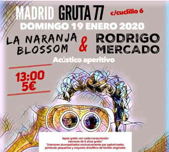 La Naranja Blossom, Rodrigo Mercado: Concierto el 19 de enero de 2020, en Madrid