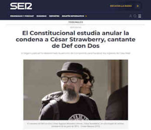 César Strawberry : De nuevo en el punto de mira de los medios de comunicación