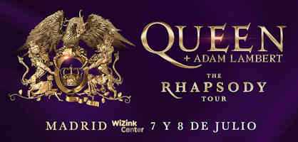 Adam Lambert, Queen: Concierto el 7 y 8 de julio, en Madrid