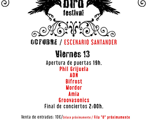 Black Bird Festival : 13 de octubre 2023, en Santander