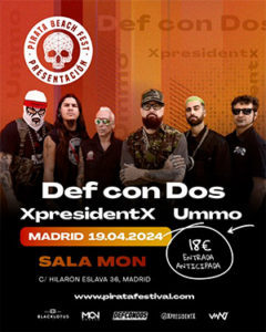 Def Con Dos, Ummo, XpresidentX : Inquietante expectación, ante su concierto conjunto en Madrid, 19/04/2024