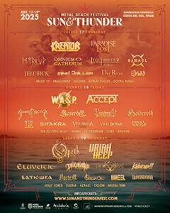 Sun &amp; Thunder Fest : Marenostrum Fuengirola cierra el cartel del &#8216;Sun &#038; Thunder Fest&#8217; con la incorporación de cinco bandas de corte internacional y de distintas épocas.