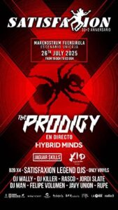 Satisfaxion, The Prodigy : Concierto en Marenostrum Fuengirola (Málaga), 26 de julio de 2025.