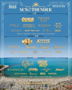 Festival Sun &amp; Thunder : Fuengirola (Málaga) desde el 17 al 19 de julio de 2025 (confirmaciones finales).