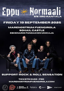 Eppu Normaali, Rock &amp; Roll Sensation : Fuengirola (Málaga), 19 de septiembre de 2025.