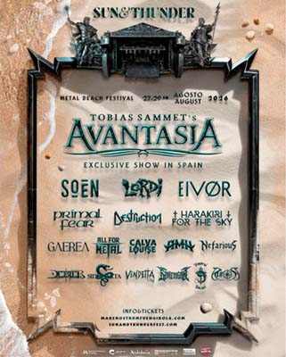 Festival Sun & Thunder: Cerrado el cartel de la edición 2026, 27 a 29 de agosto, Marenostrum Fuengirola (Málaga).