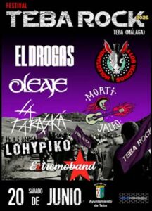 Festival Teba Rock 2026 : 20 de junio de 2026, Teba (Málaga)
